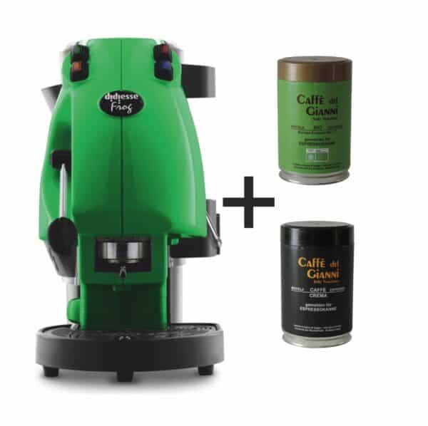 kaffeemaschine & pads grün